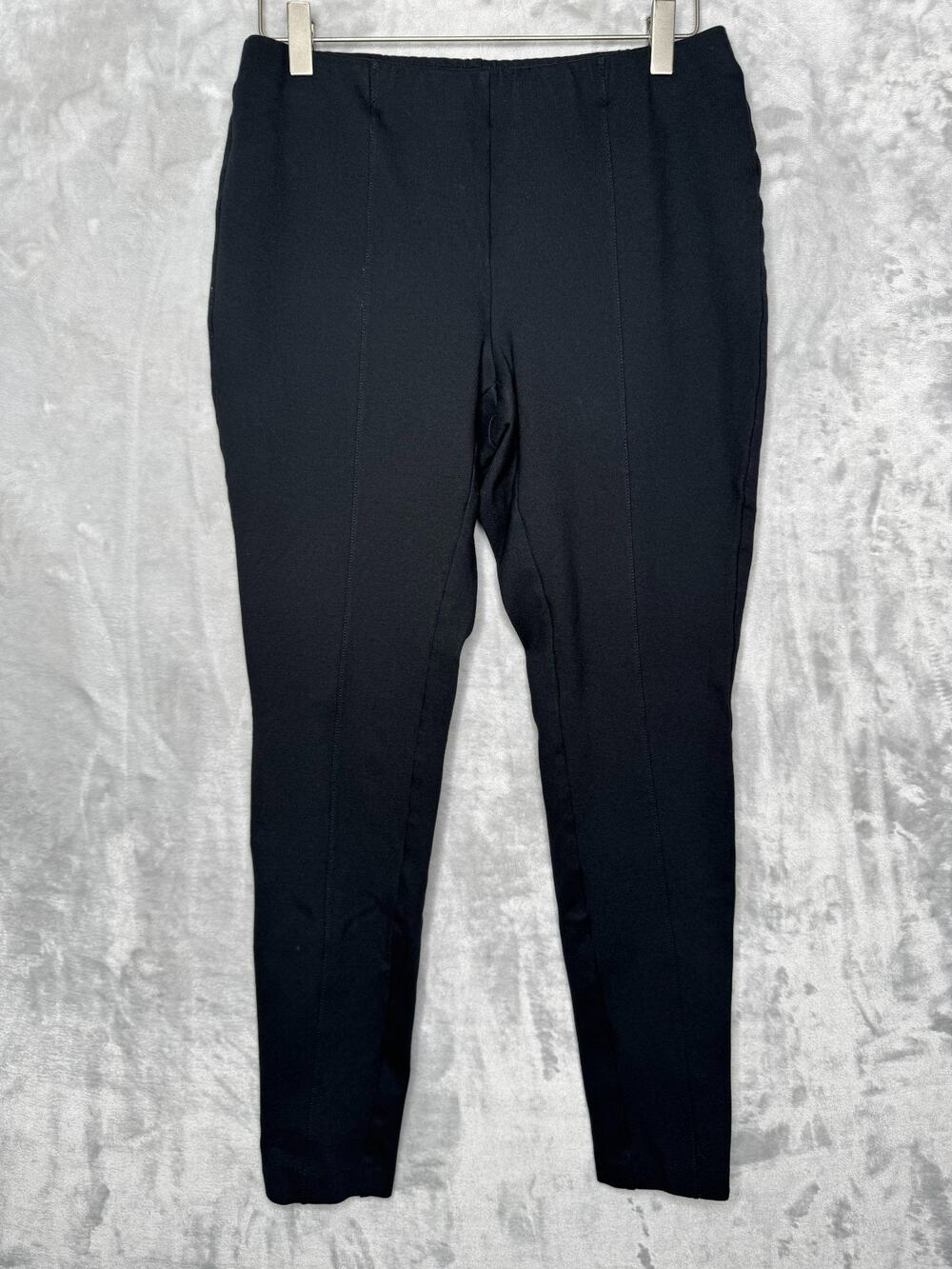 J. Jill Ponte Leggings Womens Small Black Pull On Elastic Waist Stretch Slim Leg